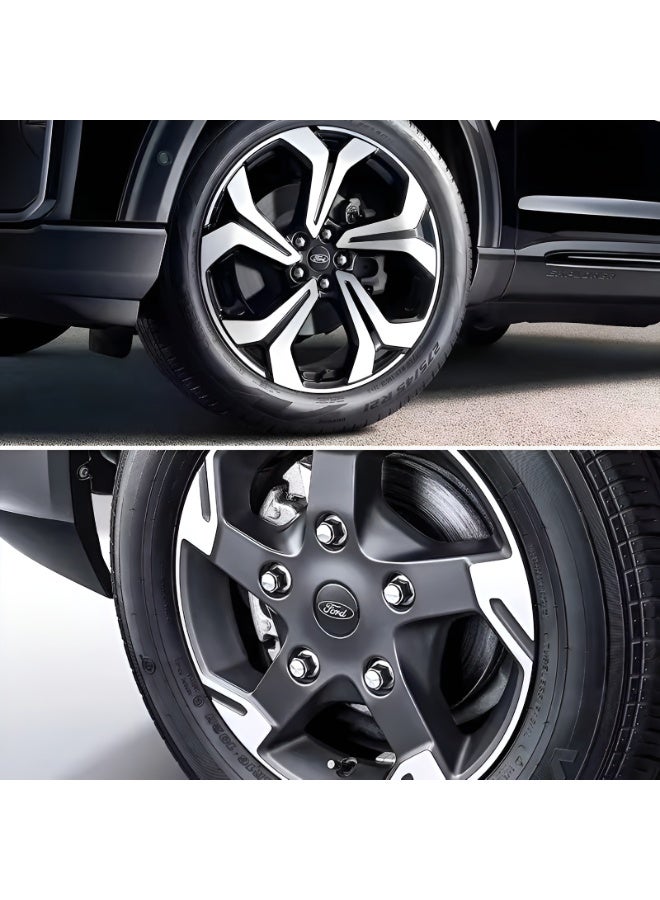 فورد أغطية مركز عجلات السيارة مقاس 68 مم باللون الأسود لسيارات فورد | طقم 4 قطع | تركيب سهل - Image 5